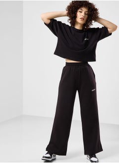 Wide Leg Logo Joggers