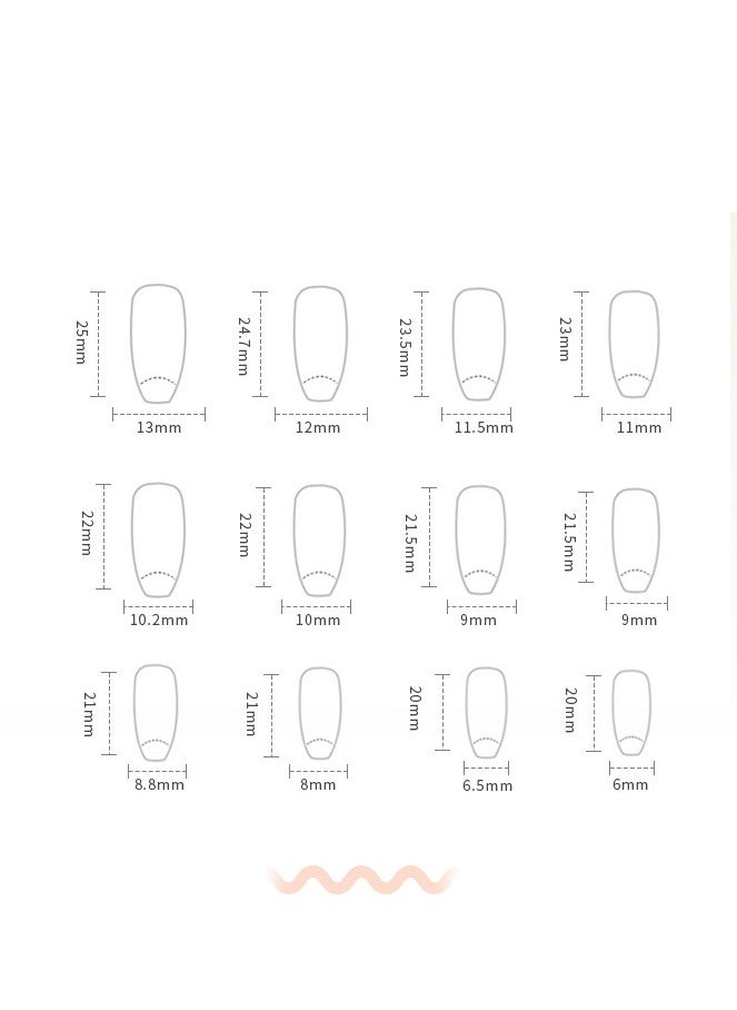 Generic 24 Pcs Square Press on Nails, Pink & White with Smile Face Print French Tip Nails, Glossy Stick-on Nails with Gel Glue, Nail File, Cleaning Pad, Wooden Stick, Easy to Apply & Long-Lasting  - Image 5