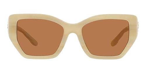 Tory Burch TY7187U Brown & Ivory Horn Sunglasses 53mm - Image 2