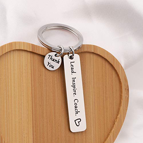 FEELMEM Coach Gift Lead Inspire Coach Keychain Thank You Gift for Cheer/Football/Baseball/Volleyball/Track - Image 5