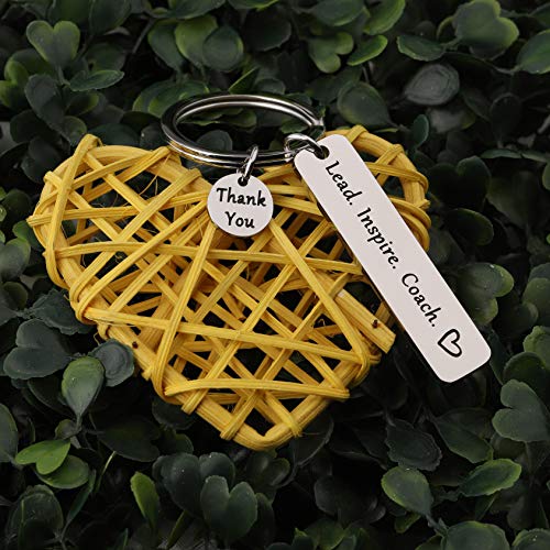 FEELMEM Coach Gift Lead Inspire Coach Keychain Thank You Gift for Cheer/Football/Baseball/Volleyball/Track - Image 4