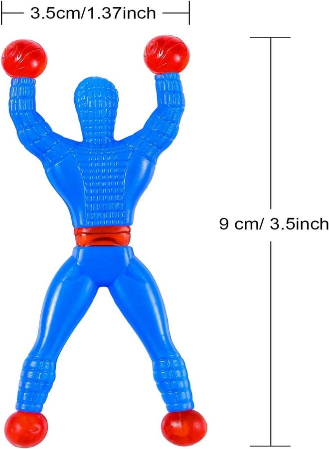 Elvana Sticky Wall Climbing Toys Pack of 5 | Rolling Man Climber Toy | Fun Reusable Sticky Action Figures for Kids | Multicolor Children Gift Toy Set - Image 3
