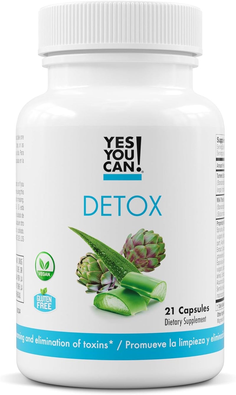 Yes You Can Natural Detox Pills  Diuretic Cleanse with Electrolytes  Vitamins  Helps with Water Retention  GlutenFree 21 Capsules - Image 1