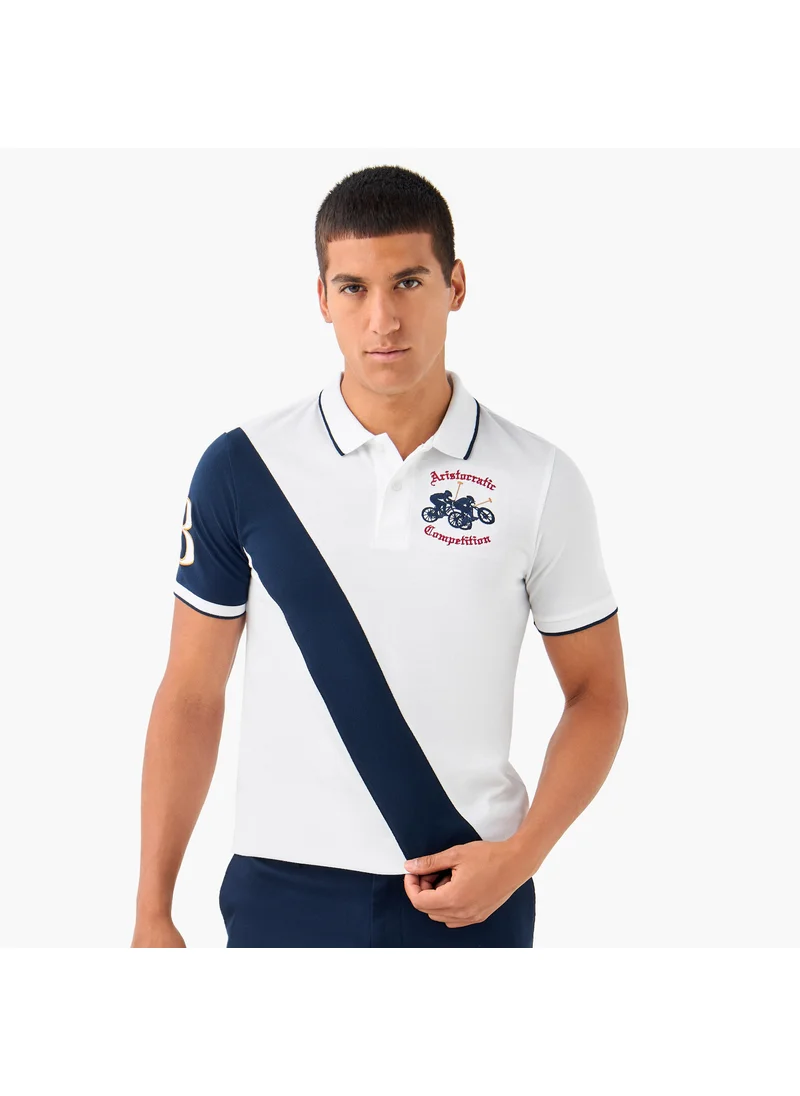 سبلاش فيڤ Embroidered Polo T-shirt