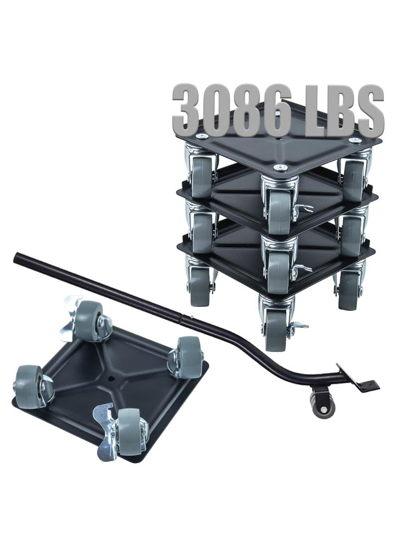 DUEBEL DUEBEL Lifter Furniture Sliders for Hardwood Floors Jack Furniture Dolly Appliance Dolly for Moving Pads Furniture Movers Sliders 3086 LBS 