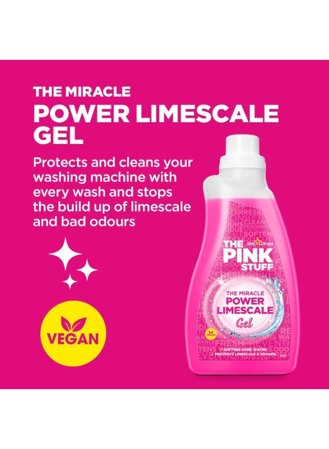 Stardrops The Pink Stuff Miracle Power Limescale Gel (1L) - Prevent Limescale and Odours in Your Washing Machine - Vegan Friendly and Hard Water Softener - Image 2