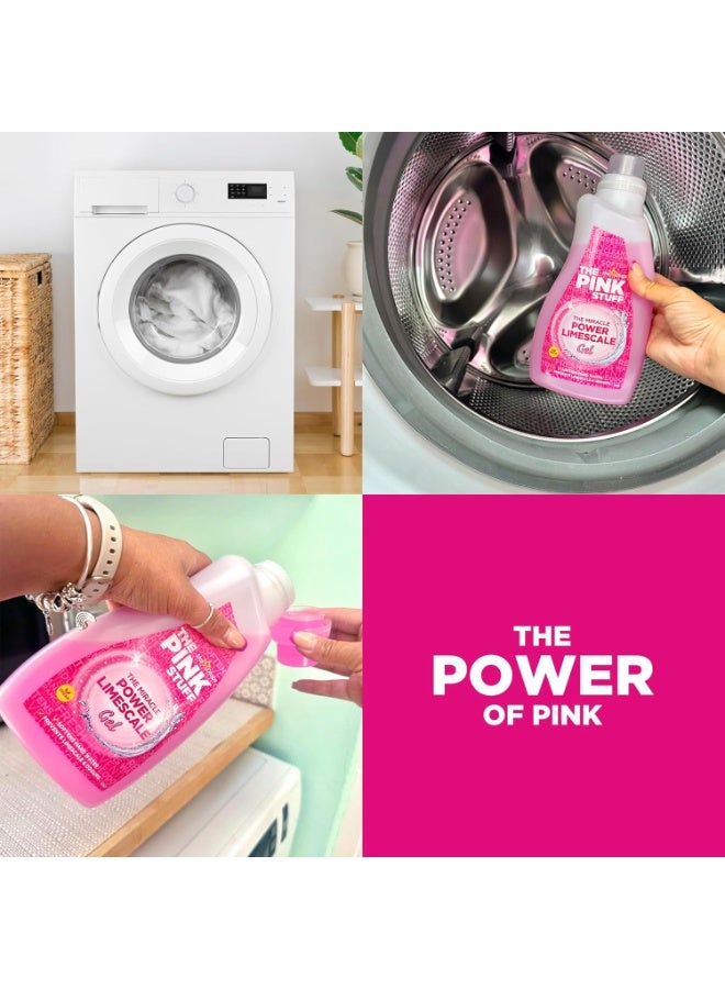 Stardrops The Pink Stuff Miracle Power Limescale Gel (1L) - Prevent Limescale and Odours in Your Washing Machine - Vegan Friendly and Hard Water Softener - Image 5