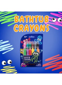SCS Direct Bath Crayons Super Set -Set Of 12 Draw In The Tub Colors With Bathtub Storage Mesh Bag -Non-Toxic, Safe For Children, Won'T Disintegrate In Water -Art Project For Toddlers, Gift For Kids  - Image 1
