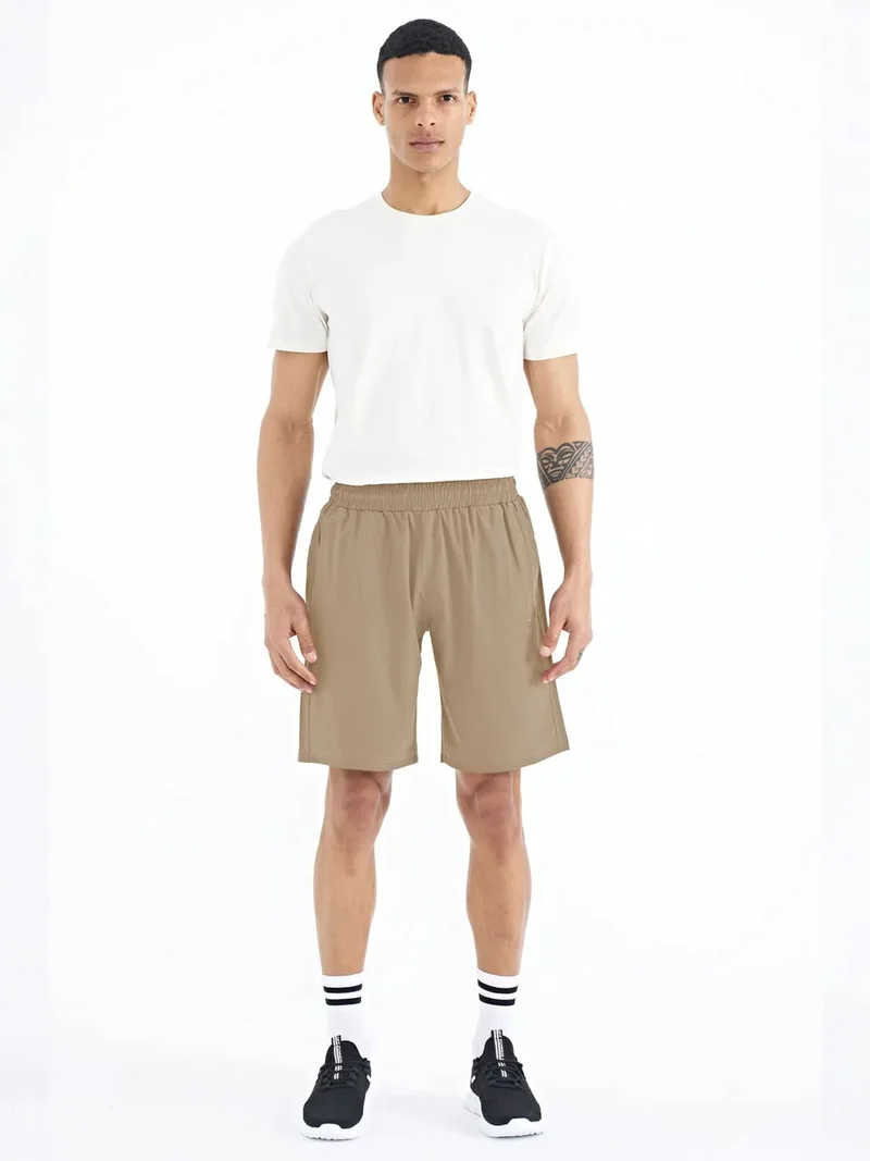 TOMMYLIFE TOMMY Men's Regular-fit Wide-leg Shorts