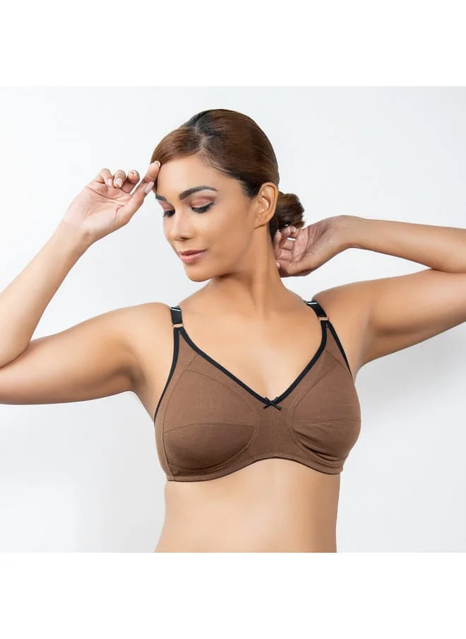 Aadaraya Set of 3 - Aadaraya Assorted A-frame Bra with Hook and Eye Closure