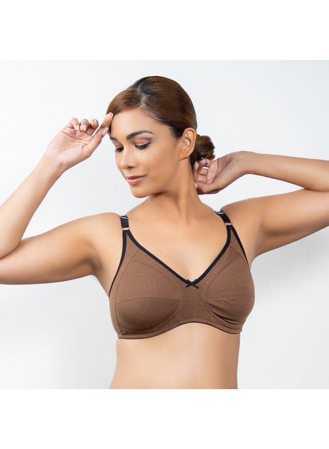 Aadaraya Set of 3 - Aadaraya Assorted A-frame Bra with Hook and Eye Closure - Image 2