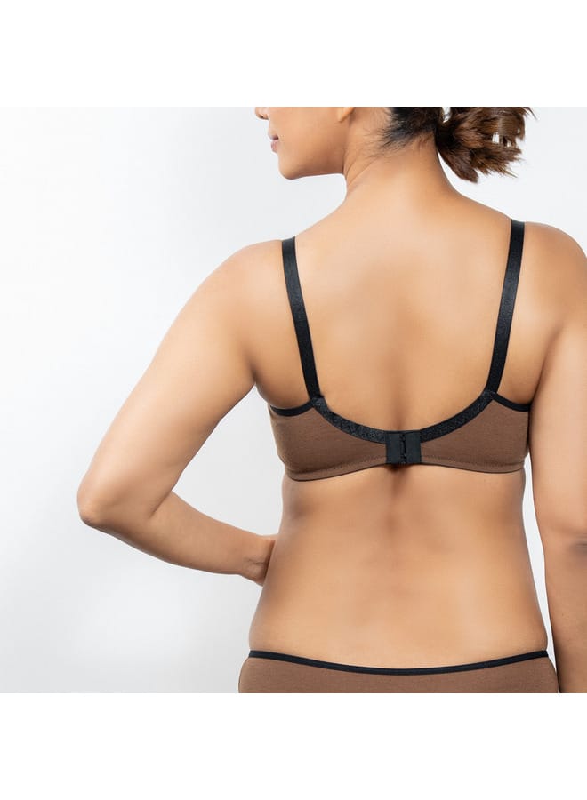 Aadaraya Set of 3 - Aadaraya Assorted A-frame Bra with Hook and Eye Closure - Image 3