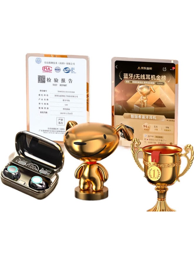 WITGOER [Berlin Voice Level] Bluetooth Earphones Air, Shocking High-Quality Sound, Ultra-Long Battery Life, In-Ear True Wireless, Noise-Cancelling, Sports, Hifi Sound Effect, Suitable For Huawei, Apple, Sony - Image 1