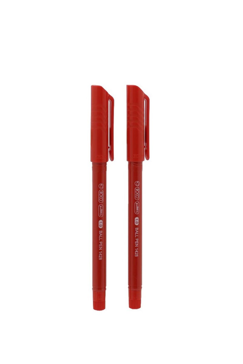 ROCO 1428 Red Ballpoint Pen 1mm Ballpoint Pen 2 Pieces - Image 2