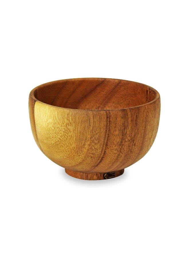 BLACKSTONE Wooden Small Bowl For Nuts Candy Appetizer Snacks Olive and Salsa 12cm x 7cm - Image 1