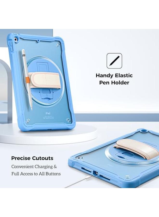 Procases Compatible For Ipad 10.2 Case Ipad 9Th 8Th 7Th Generation 2021 2020 2019 Case Heavy Duty Shockproof Rugged Case 360 Degree Rotatable Kickstand Protective Cover Case –Blue - Image 2