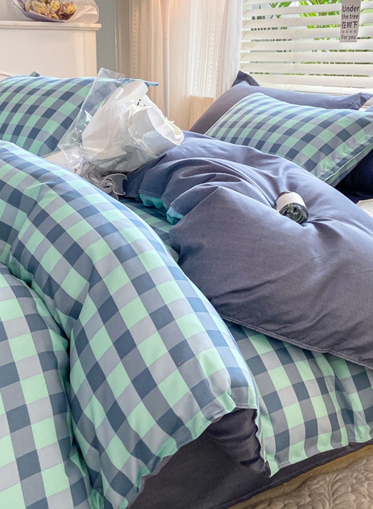 Sharpdo 4-Piece Set Bedding Modal Quilt Cover Set with 1 Quilt Cover 1 Sheet and 2 Pillowcases 2m Bed (200 * 230cm) - Image 2