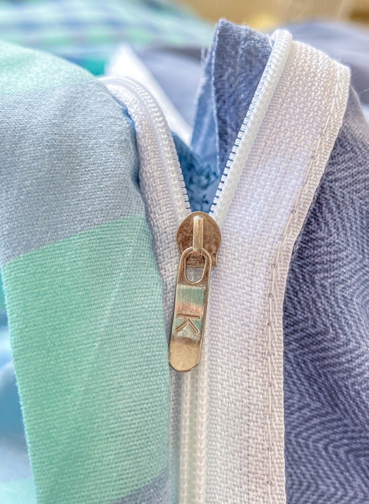 Sharpdo 4-Piece Set Bedding Modal Quilt Cover Set with 1 Quilt Cover 1 Sheet and 2 Pillowcases 2m Bed (200 * 230cm) - Image 3