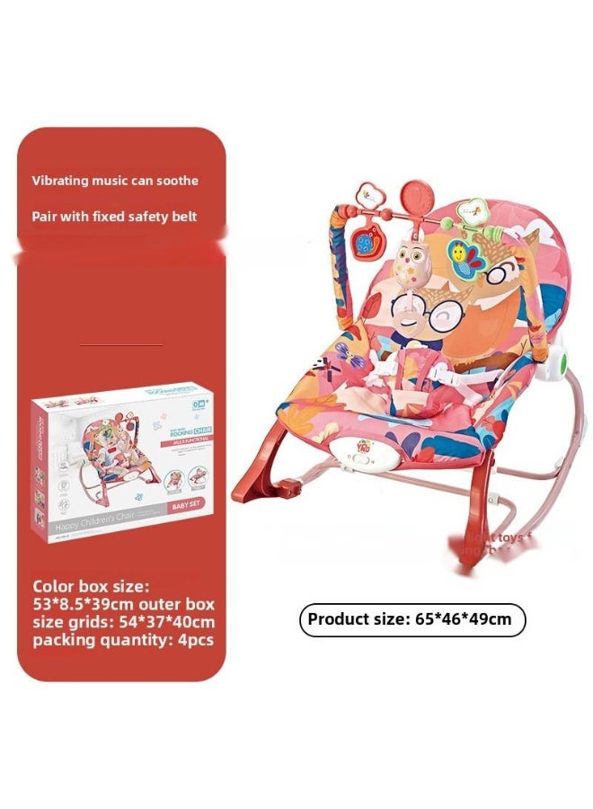 ORiTi Baby Rocking Chair 0-1 Year Old Newborn Electric Music Soothing Sleeping Chair Toy Baby Soothing Lying In Bed - B - Image 1