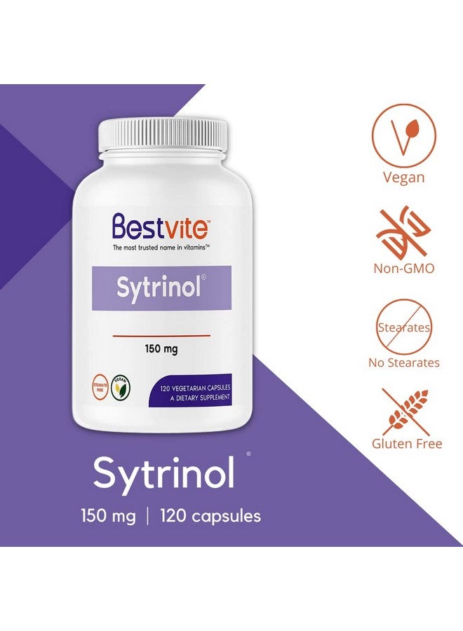 BESTVITE Sytrinol 150Mg (120 Vegetarian Capsules) Patented Blend Of Natural Citrus And Palm Fruit Extracts No Stearates Vegan Non Gmo Gluten Free - Image 4