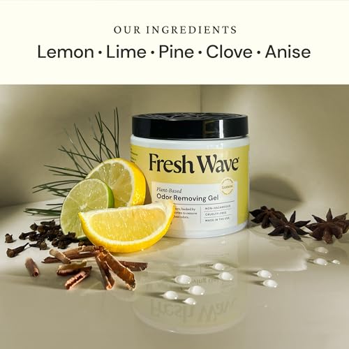 Fresh Wave Lemon Odor Removing Gel, 15 oz., Pack of 2 - Safer Odor Absorbers for Home, Natural Plant-Based Odor Eliminator, Every 15 oz. lasts 30-60 Days, For Cooking, Trash & Pets - Image 2