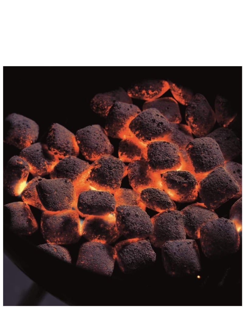 BBQ TIME Premium Charcoal Briquettes Coconut Shell Charcoal for Barbecue & Grill (2.04KG) Long-Lasting Barbeque Charcoal for Ignition  - Image 3