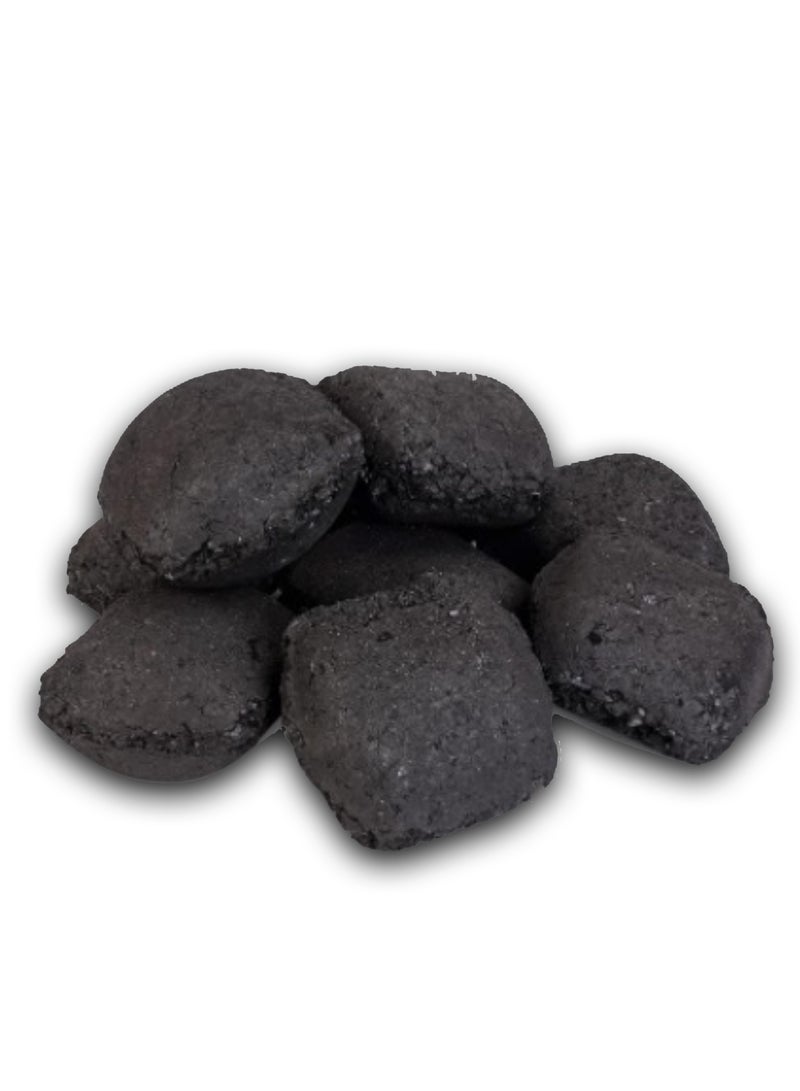 Premium Charcoal Briquettes Coconut Shell Charcoal for Barbecue & Grill (2.04KG) Long-Lasting Barbeque Charcoal for Ignition