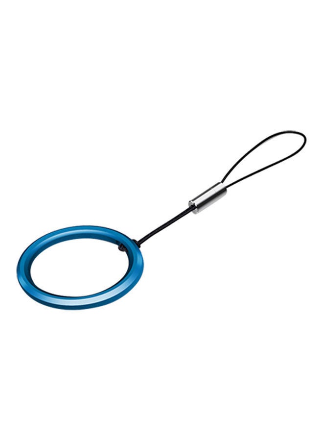 NIBEMINENT Detachable Mobile Phone Finger Ring Rope Blue  - Image 1