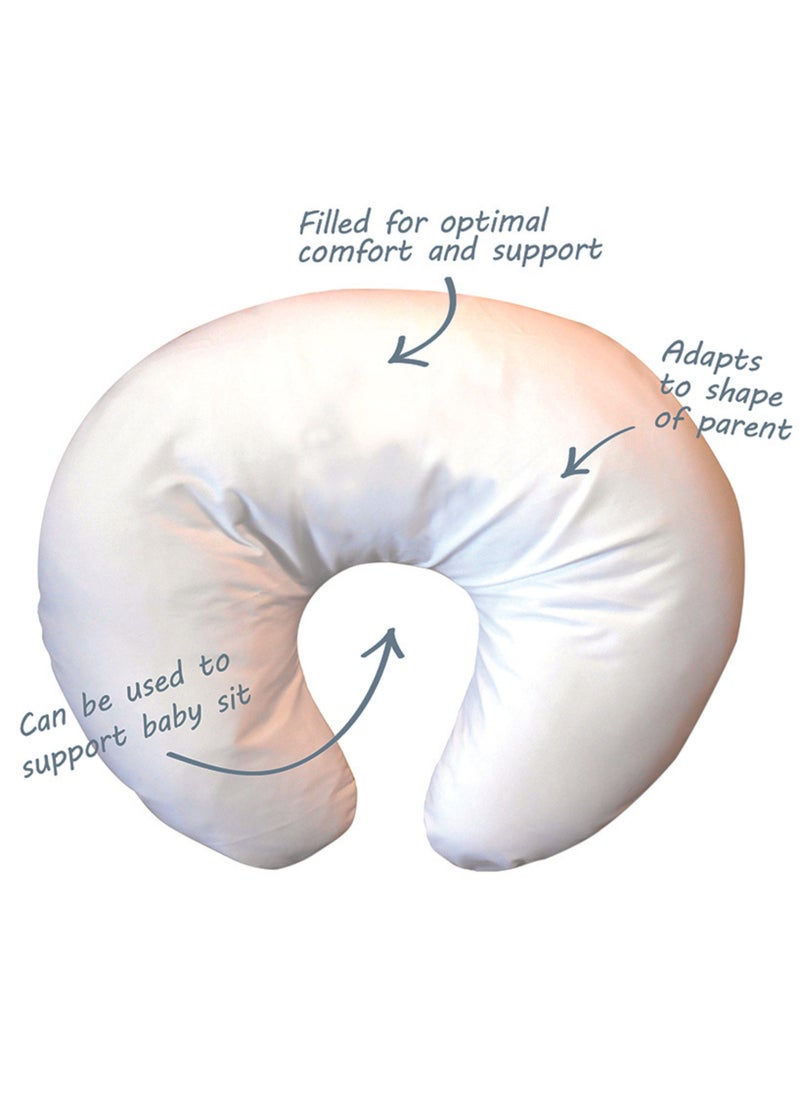 Dreamgenii - Dreamgenii Nursing Breastfeeding Pillow - Grey Floral - Image 1