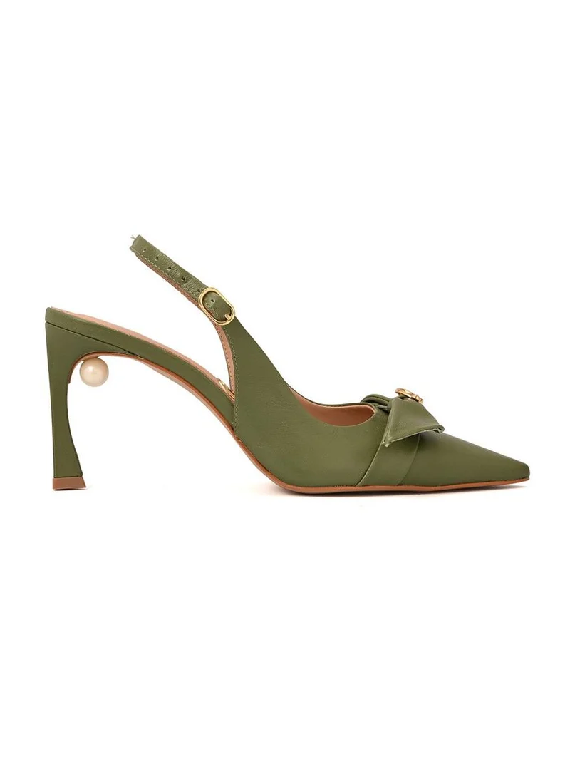 Carmen Steffens  Scarpin Slingback Lace CS Military for Women | Best Price UAE