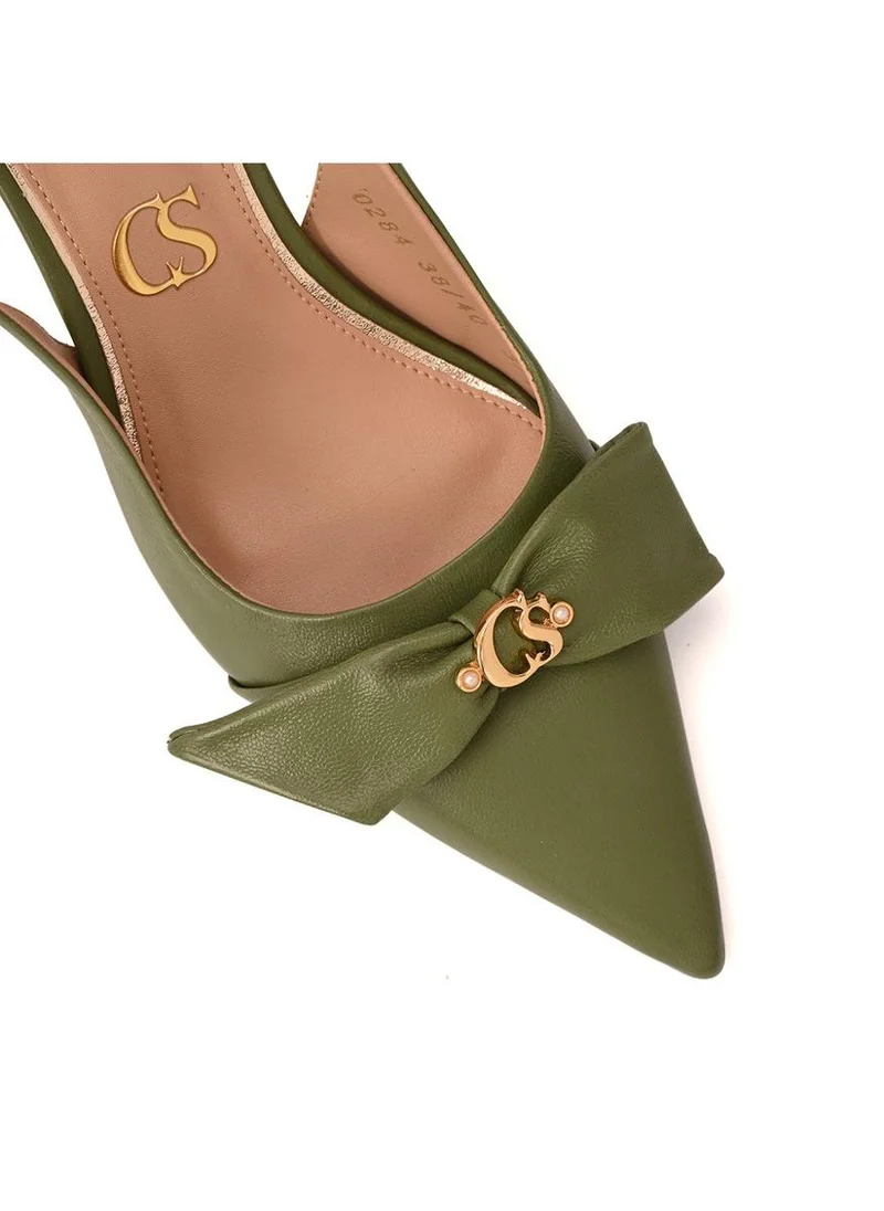 Carmen Steffens  Scarpin Slingback Lace CS Military for Women | Best Price UAE