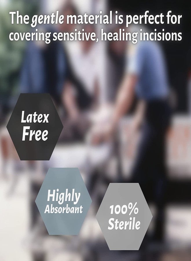 Vakly فالكلي 100 ABD كومباين ضمادات بطن 5x9 عالية الامتصاص معقمة مغلفة بشكل فردي 5'' x 9'' غير لاصقة شاش ماص - للجرح الثقيل، الصدمات والإسعافات الأولية - Image 5