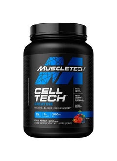 Creatine Monohydrate Powder | MuscleTech Cell-Tech Creatine Powder | Post Workout Recovery Drink | Muscle Builder for Men & Women | Musclebuilding Creatine Supplements | Fruit Punch, 6 lbs (56 Serv)