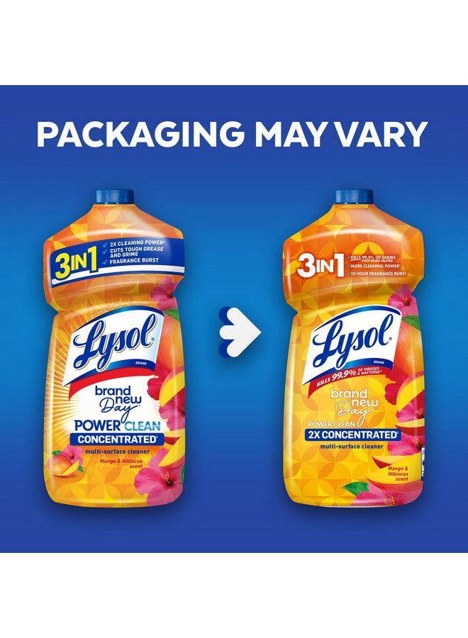 Lysol منظف متعدد الأسطح LYSOL باور كلين، مركز 2x، مانجو وهابسكس، 28 أونصة سائلة - Image 2