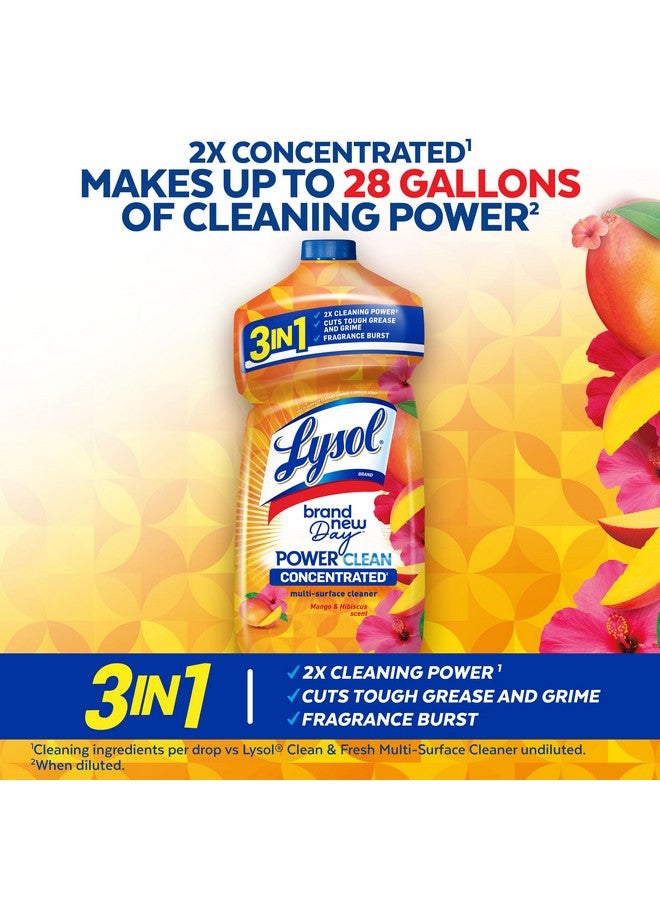 Lysol منظف متعدد الأسطح LYSOL باور كلين، مركز 2x، مانجو وهابسكس، 28 أونصة سائلة - Image 3