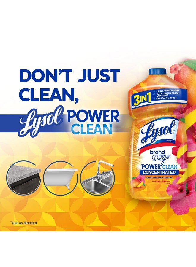 Lysol منظف متعدد الأسطح LYSOL باور كلين، مركز 2x، مانجو وهابسكس، 28 أونصة سائلة - Image 5
