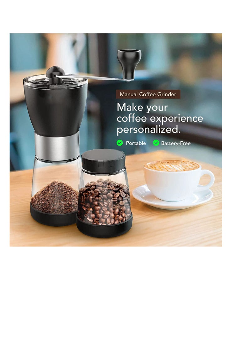 DMG TECH DMG Manual Coffee Grinder, Thickness Adjustable Coffee Grinder, with Double Bearing and Ceramic Grinding Core Burr Grinder, Made of Stainless Steel Coffee Grinder, for Travel or Camping  - Image 2