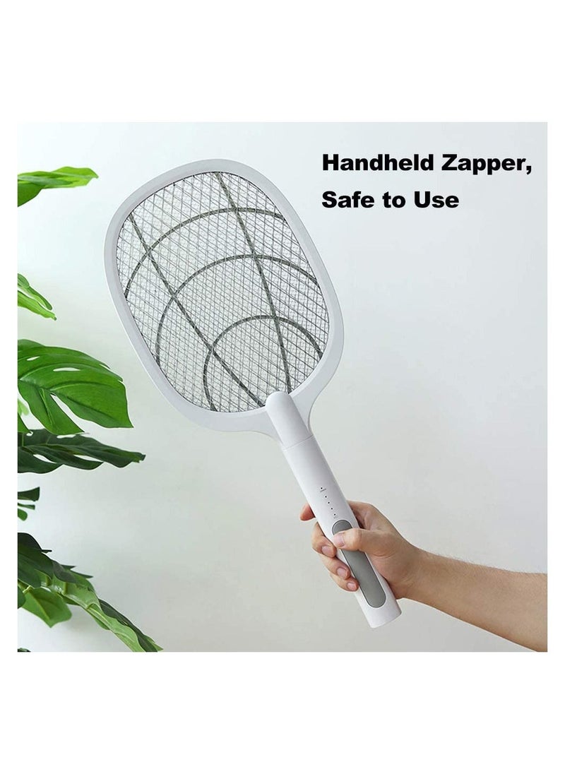 Electric Bug Zapper Racket, Mosquito Killer, Fruit Fly Swatter Zap, Two-In-One USB Rechargeable Electronic Swatter Pest Control - Image 4