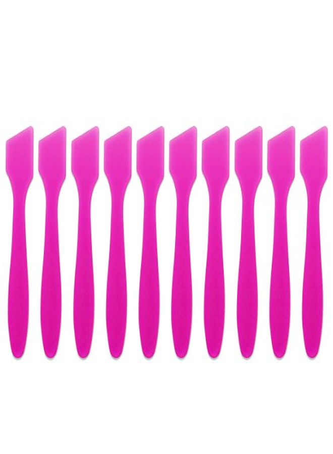 Pana Usa (10 Pieces) 7.35" Pink Large Flexible Mixing Spatula Reusable Cosmetic Skin Care Facial Cream Mask Spatula For Mixing And Sampling - Image 5