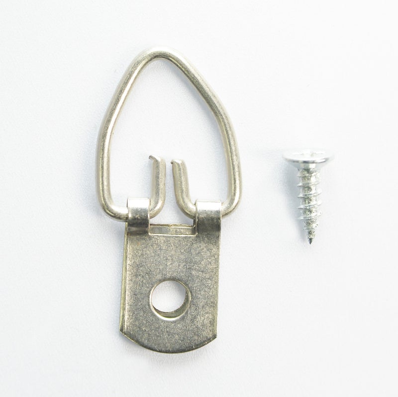 FramePac D-Ring Single Hole Picture Hangers with Screws [300 Pack] - (AKA Picture Hanging Hardware  Picture Frame Hanger  Picture Hanger Nails  Picture Hanger Hooks  Picture Hooks for Hanging) - Image 2