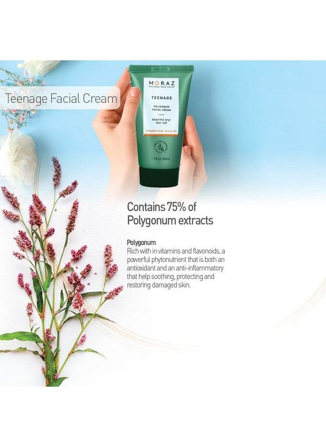 Moraz - Polygonum Face Cream Helps Reduce Teenage Oily Skin Problems Facial Cream Face Moisturizer Common Teenager Oily Skin Treatment 1.7 Fl.Oz (50Ml) - Image 1