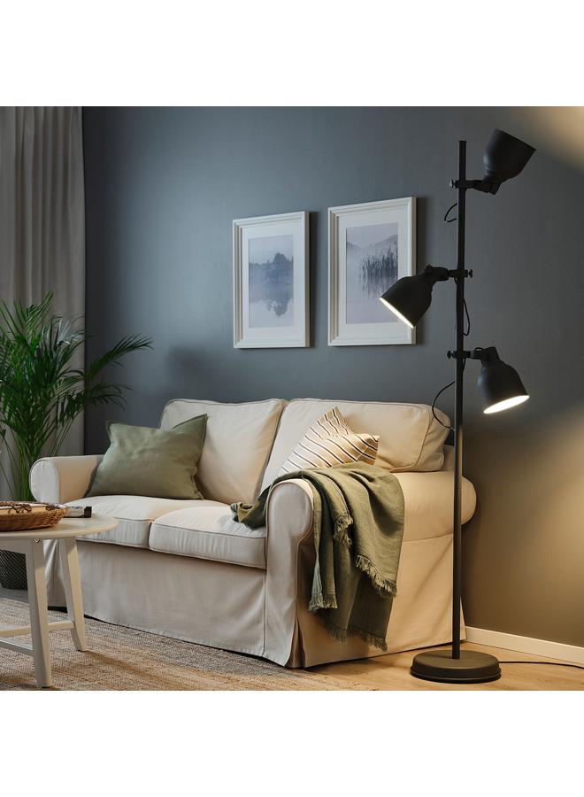 Zaboon Floor lamp with 3-spot, dark grey - Image 2