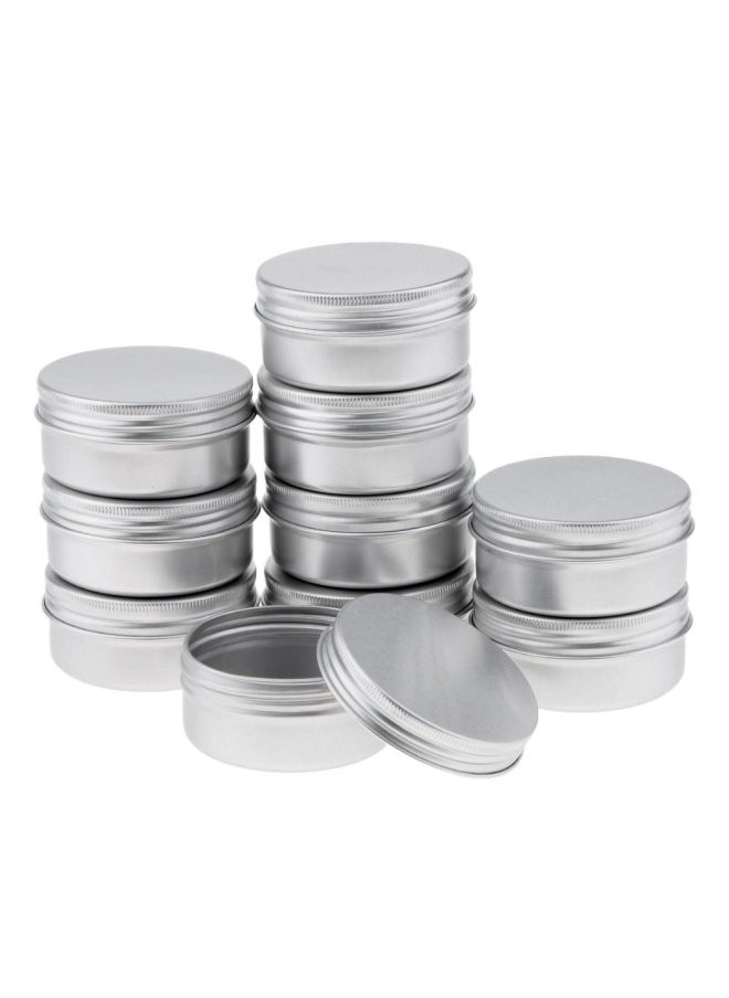 silvercnc 20pcs 50/150ml Reusable Tins Jars Cosmetic Salves Craft Container Pot 
