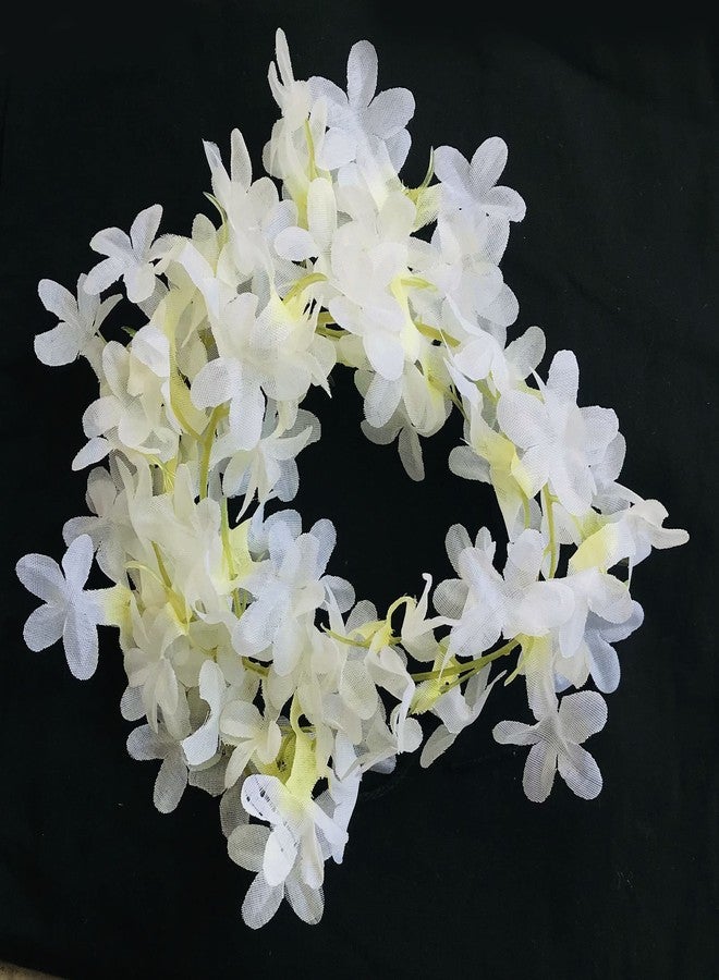 Arooman Gajra Bun Artificial White Orchid Flower Gajra Hair Accessories, Pack of 1