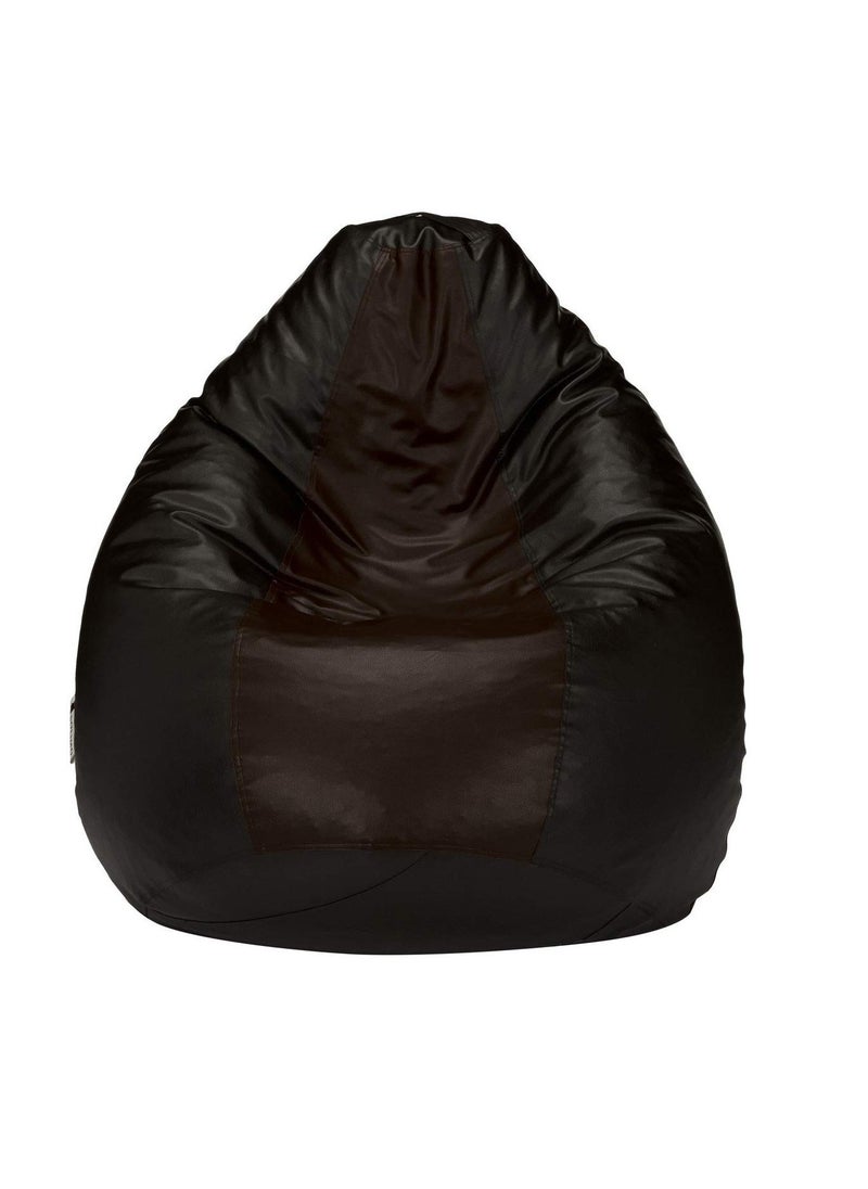 SHIRA 24 SHIRA 24 XXXL Tear Drop Bean Bag Cover Without Beans Black_Brown XXXL  - Image 1