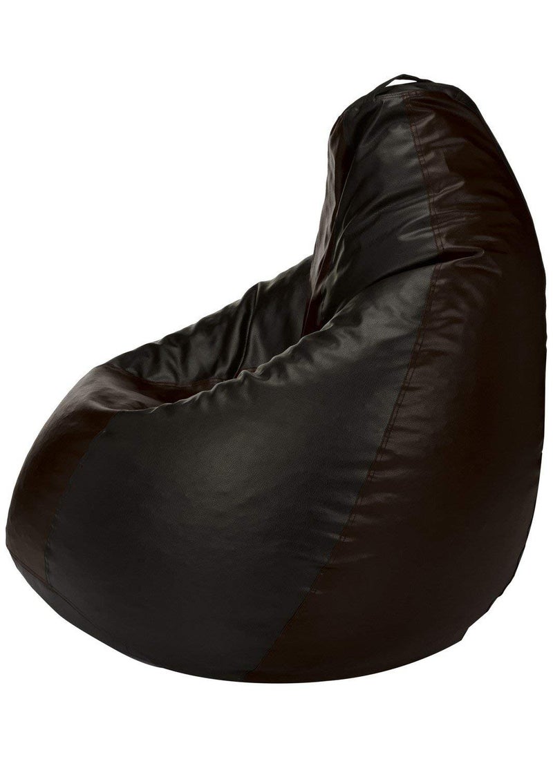 SHIRA 24 SHIRA 24 XXXL Tear Drop Bean Bag Cover Without Beans Black_Brown XXXL  - Image 2