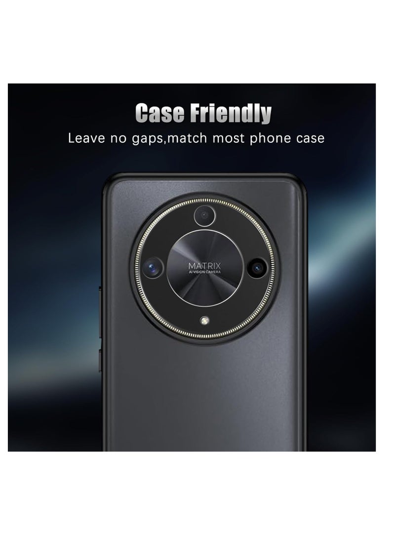 Honor X9b | Honor Magic 6 Lite | X50 Camera Lens Protector Tempered Glass Screen Protector HD [Full Coverage][Anti-Scratch] Drop Protection Ultra Clear/Thin Lens Protector Case - Black - Image 4