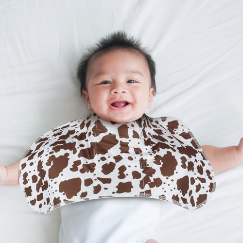 SmoothNovelty 5 Pack Vintage Western Baby Burp Cloths Soft Absorbent Burping Rags for Newborns 19"x9" Spit up Cloths for Boy Girl Newborn Baby Shower Registry Gifts Set Nursery Decor - Image 5