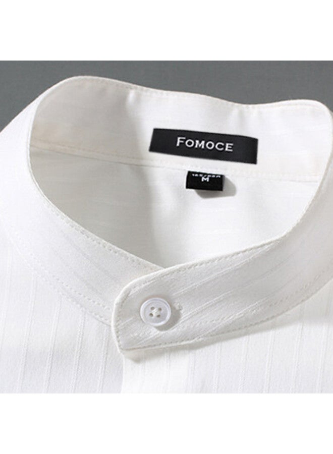 Fomoce affordable Spring/summer Business Casual Men's Striped Shirt - Image 4