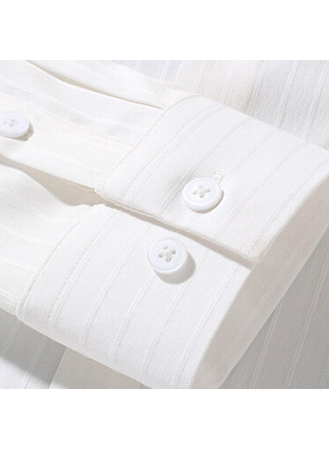 Fomoce affordable Spring/summer Business Casual Men's Striped Shirt - Image 5